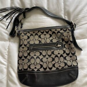 Coach Black and Gray Crossbody Bag
